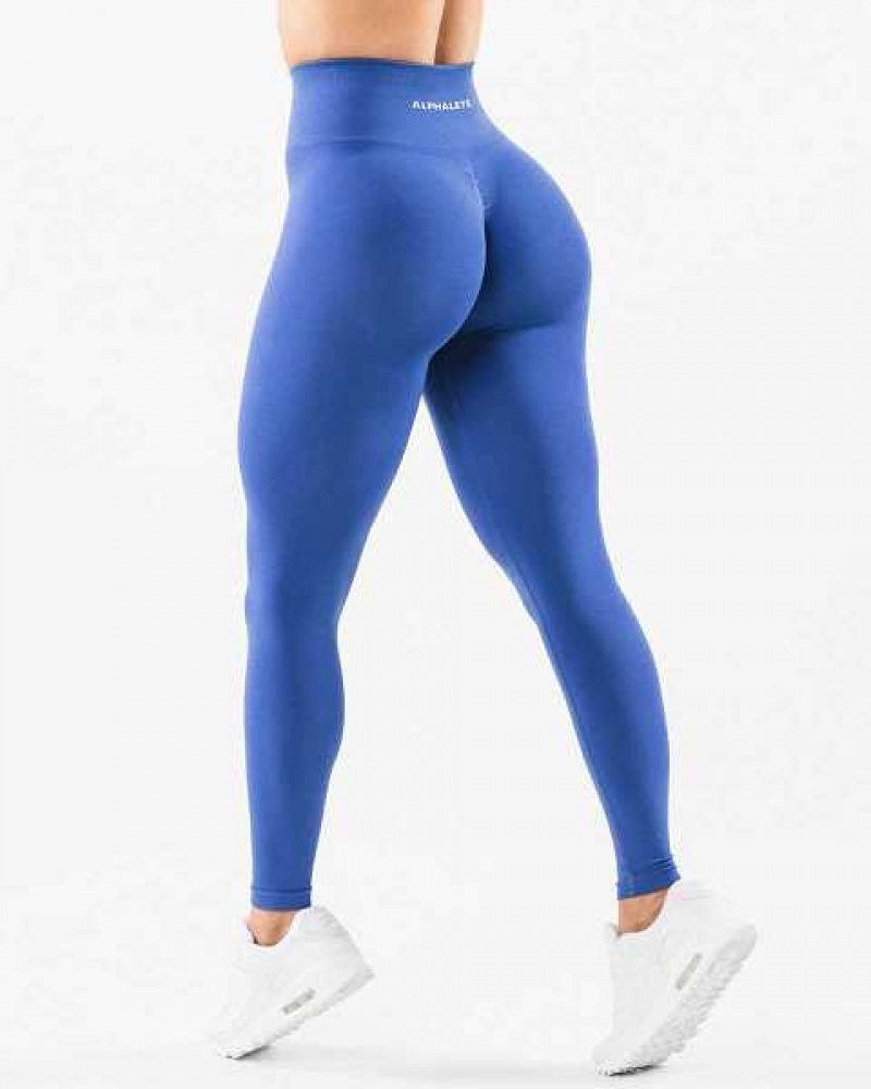 Blue Women\'s Alphalete Amplify Leggings | UAE-654801