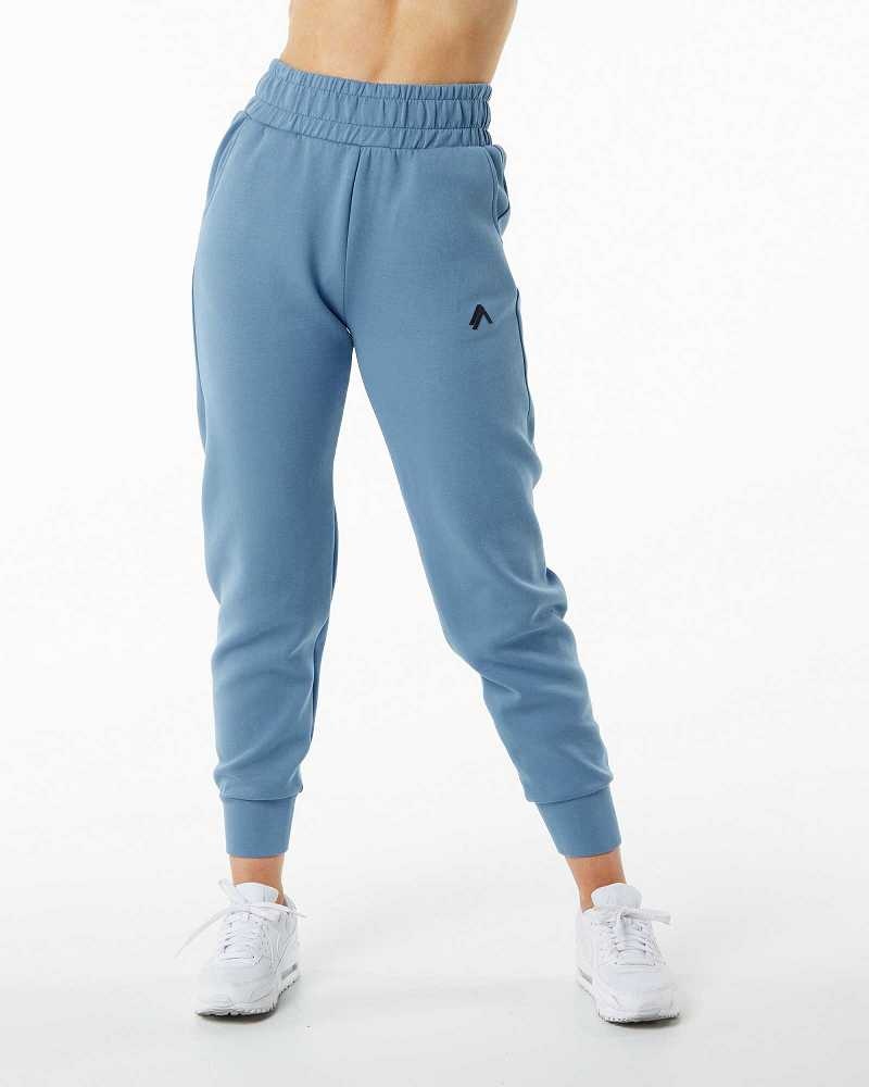 Blue Women's Alphalete ELMTS Cuffed Jogger | UAE-680512