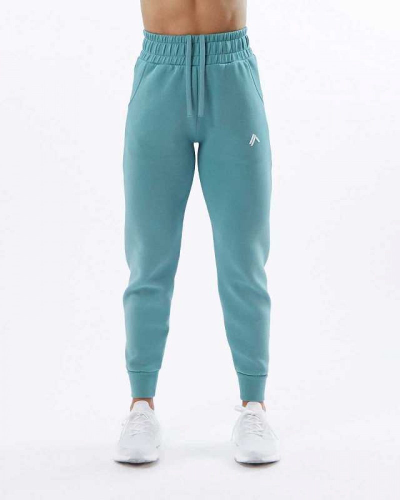 Blue Women's Alphalete ELMTS Cuffed Jogger | UAE-672308