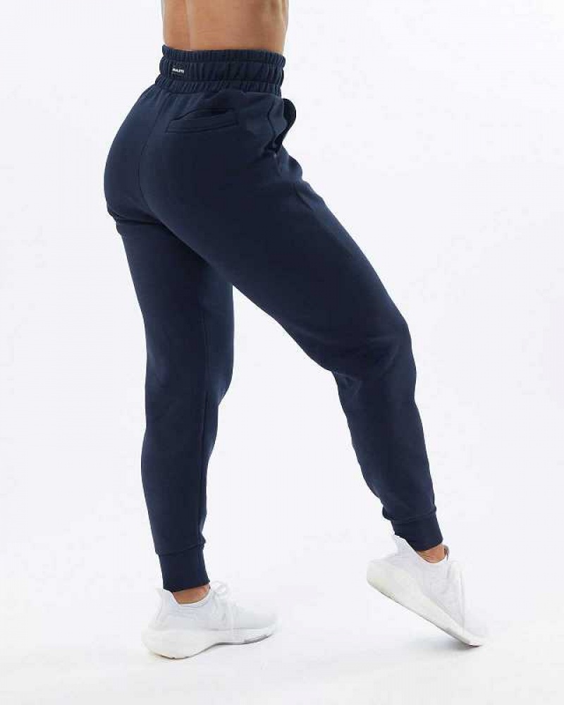 Blue Women's Alphalete ELMTS Cuffed Jogger | UAE-753146