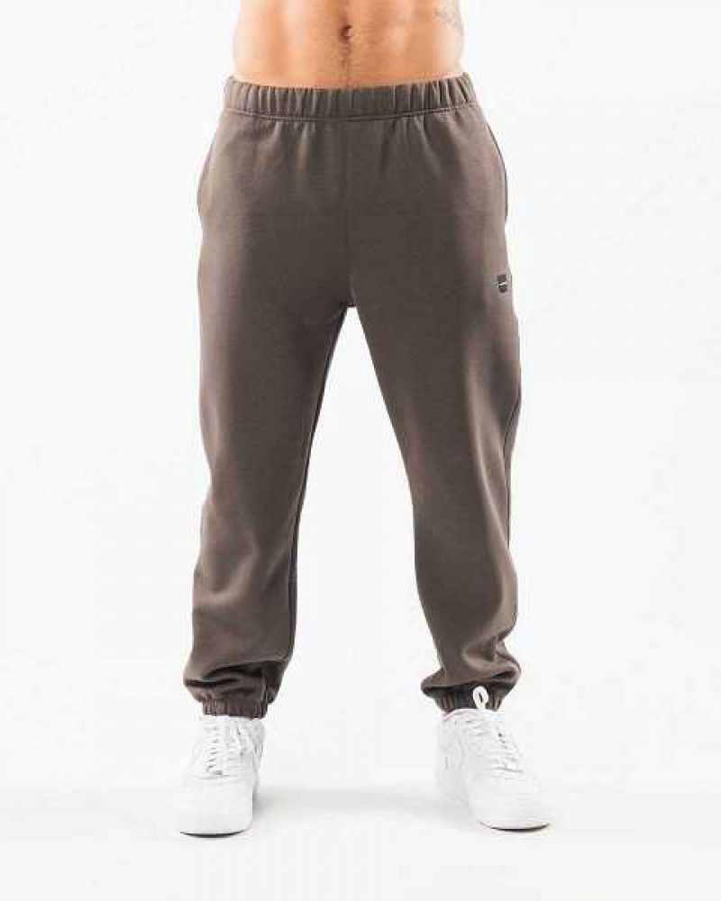 Brown Men\'s Alphalete Academy Relaxed Jogger | UAE-741023