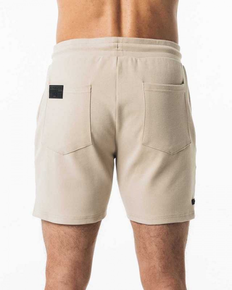 Brown Men's Alphalete Identity 6” Shorts | UAE-092617