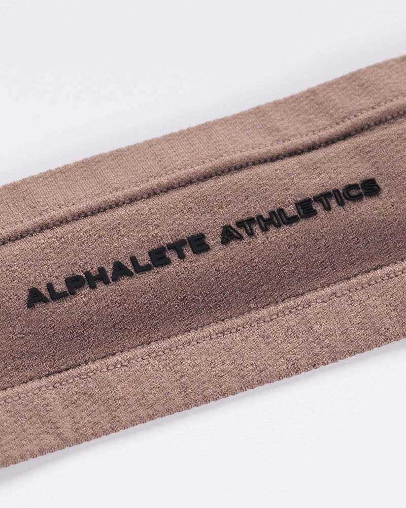 Brown Unisex Alphalete AA Airtech Headband | UAE-209417