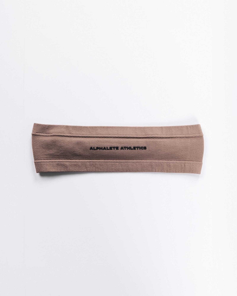 Brown Unisex Alphalete AA Airtech Headband | UAE-209417