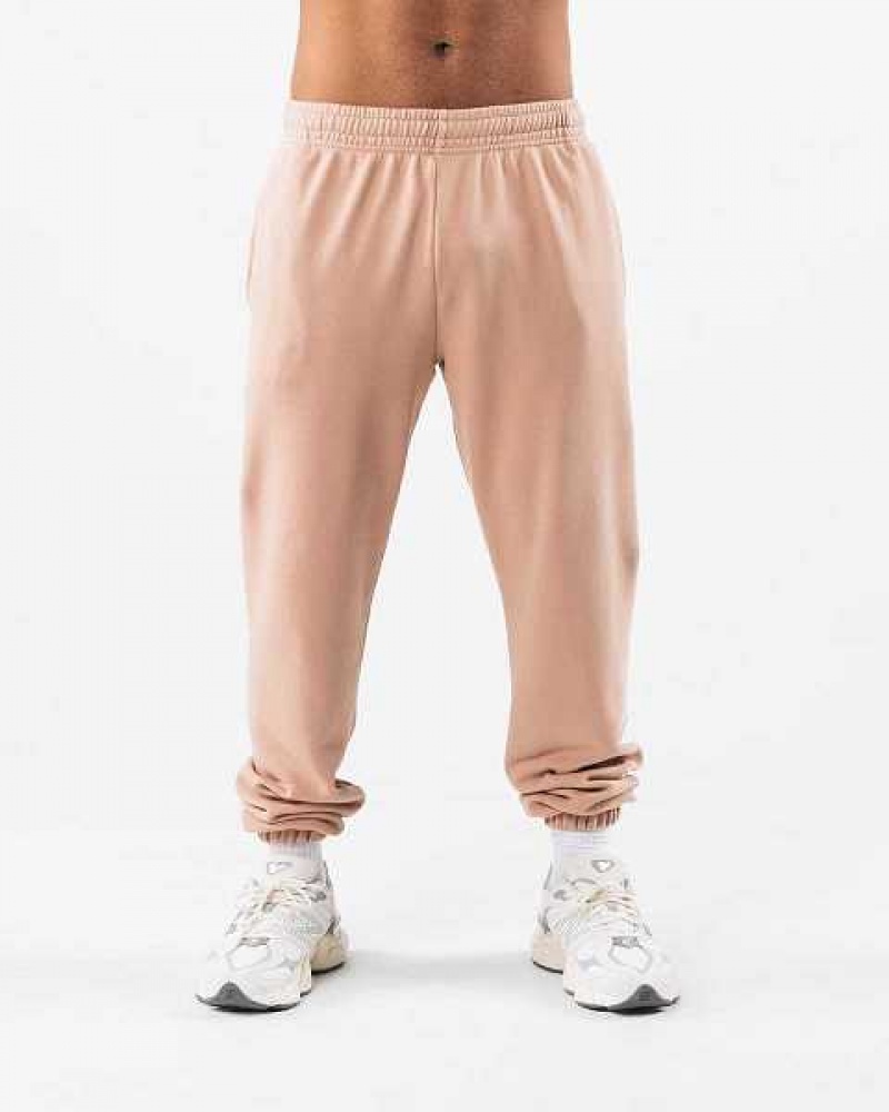 Brown Unisex Alphalete Earth Dye Natural Jogger | UAE-120876