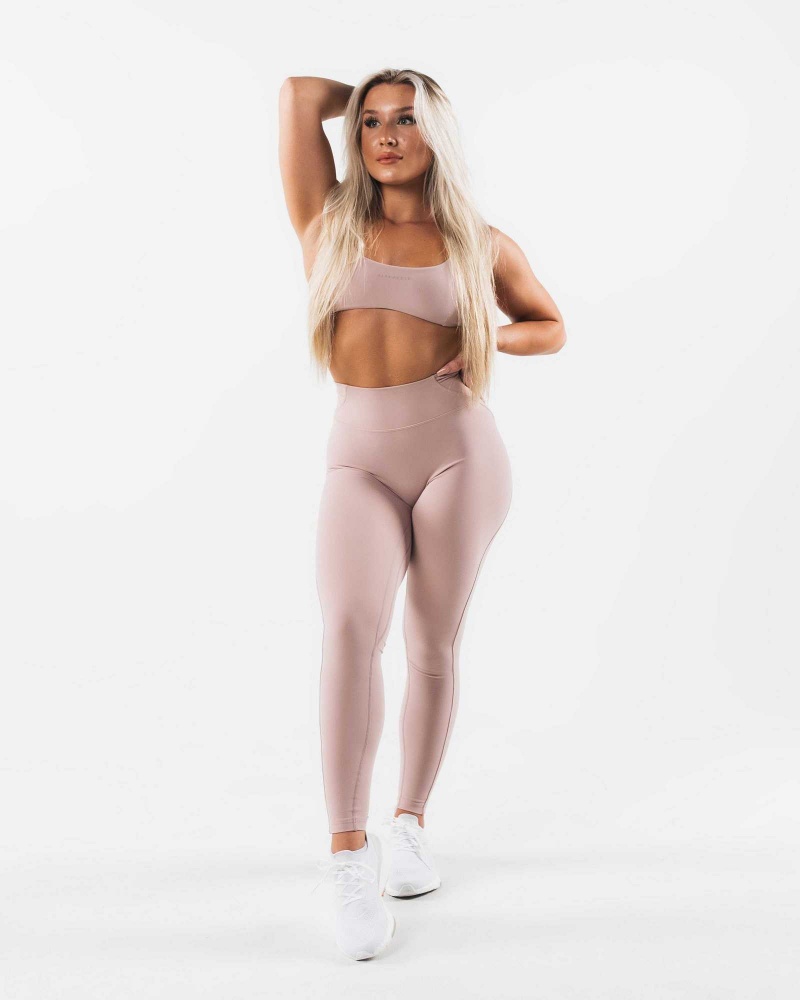 Brown Women's Alphalete Aura Leggings | UAE-384912