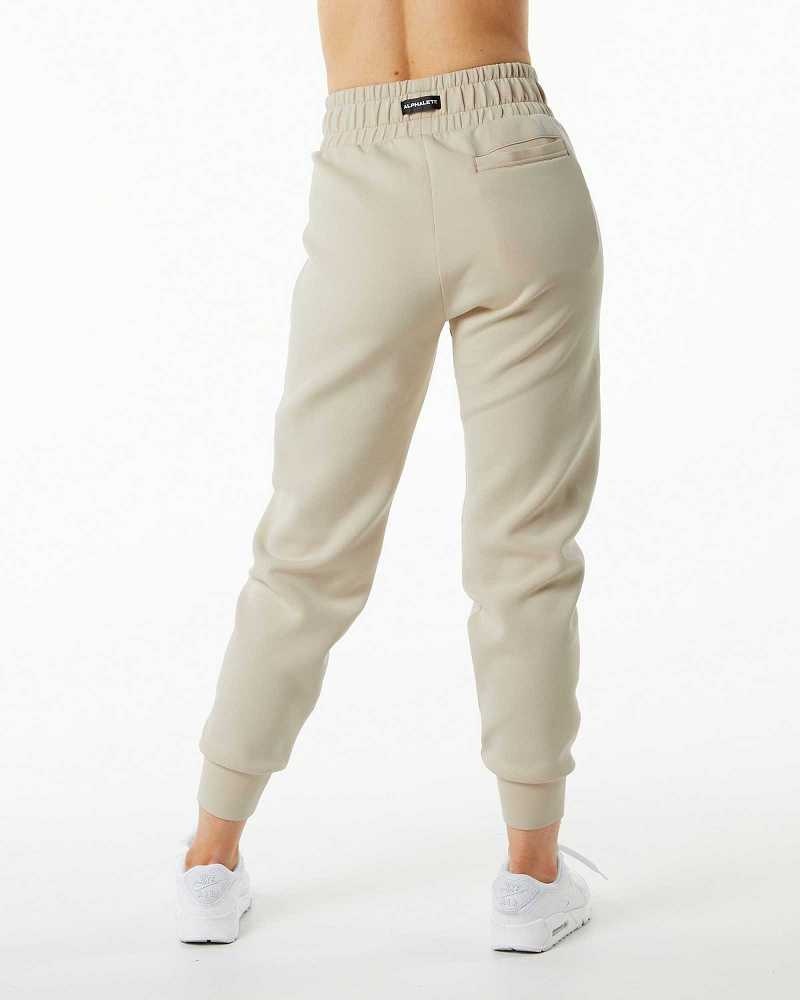 Brown Women's Alphalete ELMTS Cuffed Jogger | UAE-792150