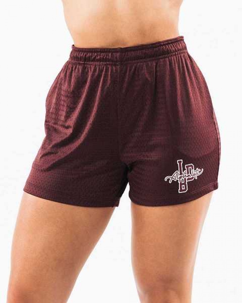 Burgundy Women\'s Alphalete Signature Mesh 4\