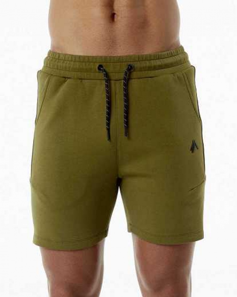 Dark Green Men\'s Alphalete ELMTS Athletic 6\