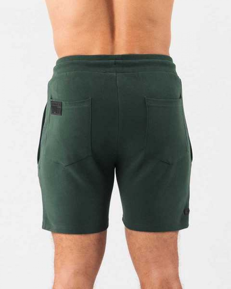 Green Men's Alphalete Identity 6” Shorts | UAE-376285