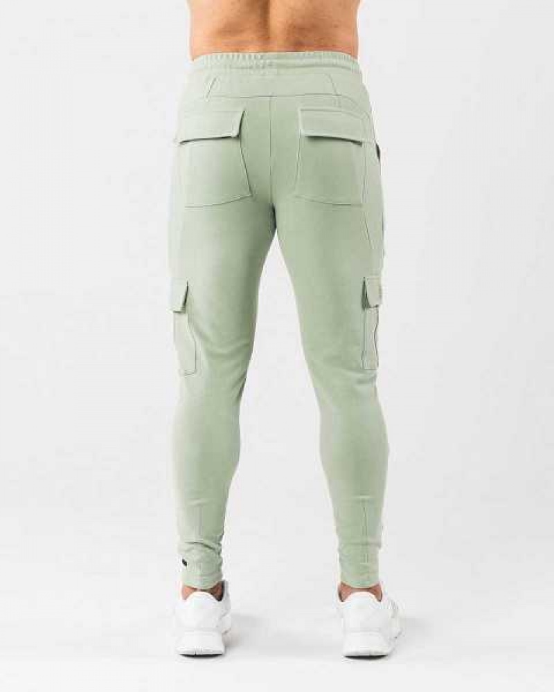 Green Men's Alphalete Identity Cargo Jogger | UAE-016293