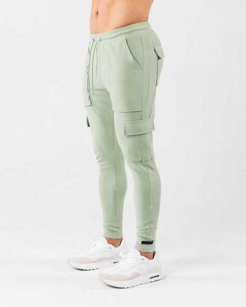 Green Men's Alphalete Identity Cargo Jogger | UAE-016293