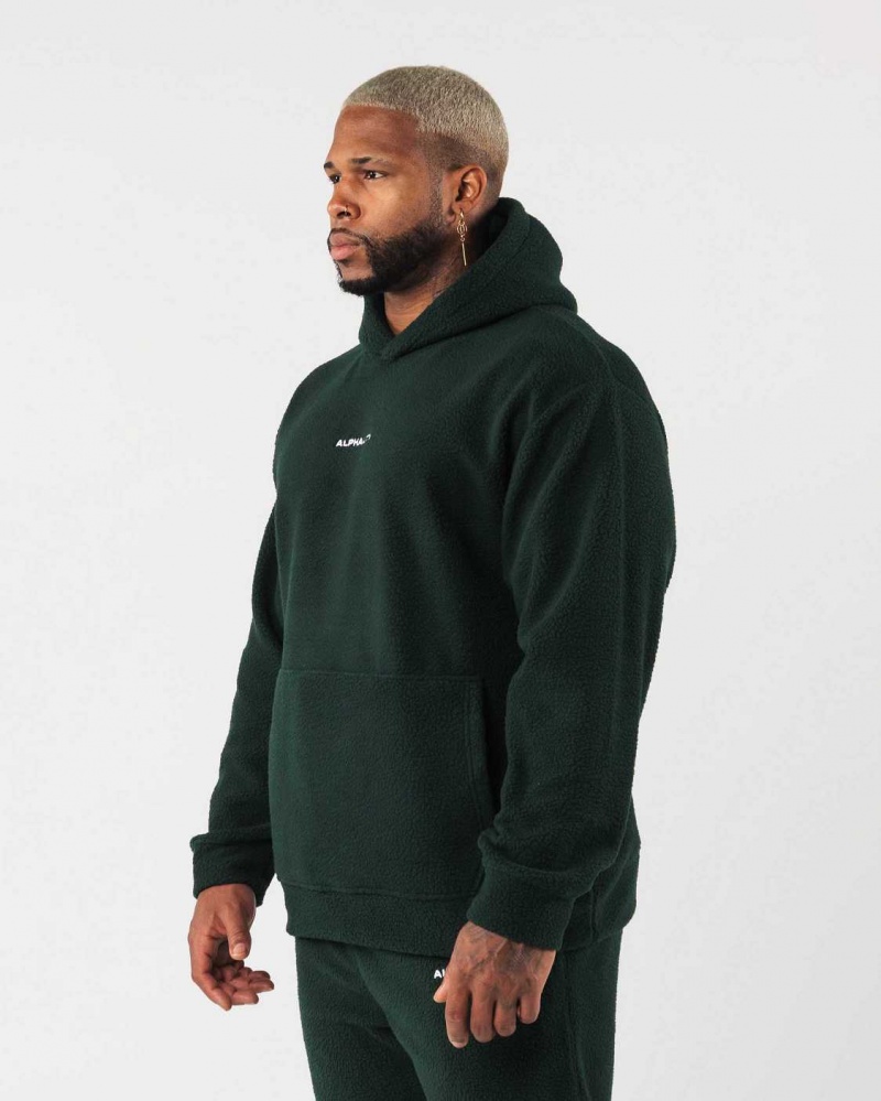 Green Men's Alphalete King Hoodie | UAE-342698