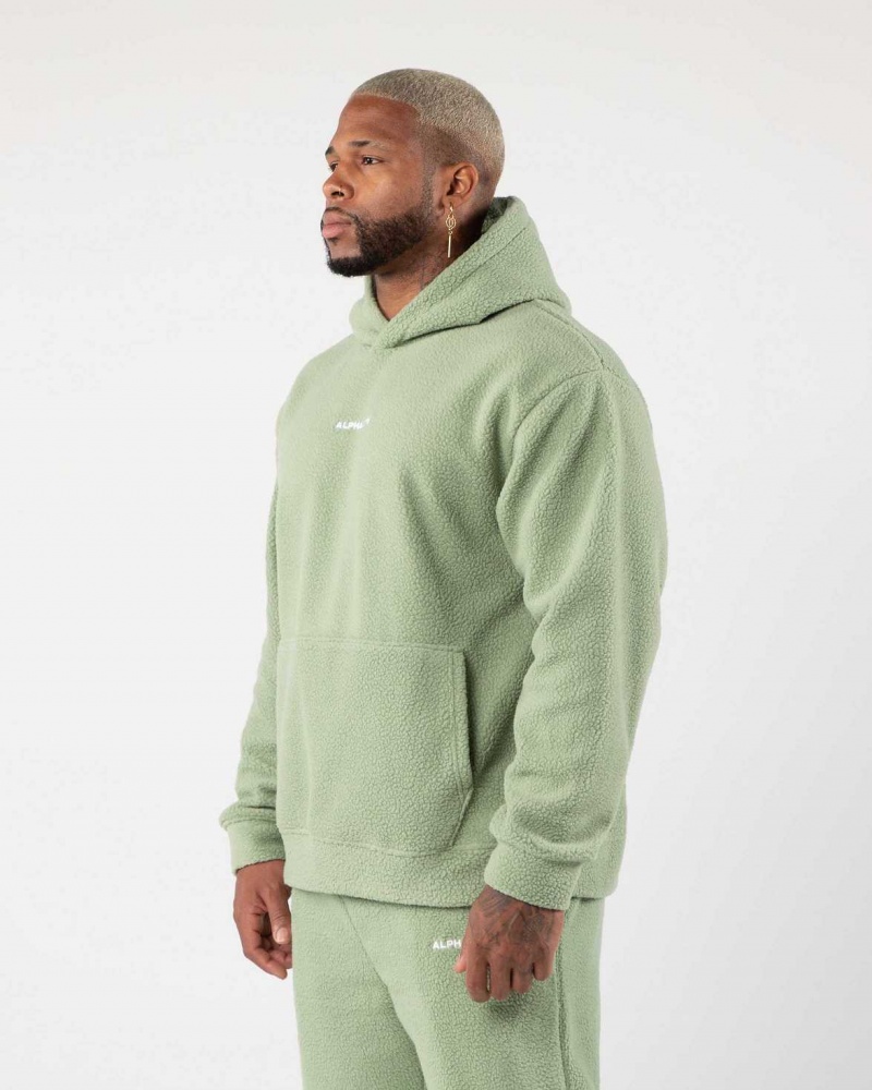 Green Men's Alphalete King Hoodie | UAE-480163