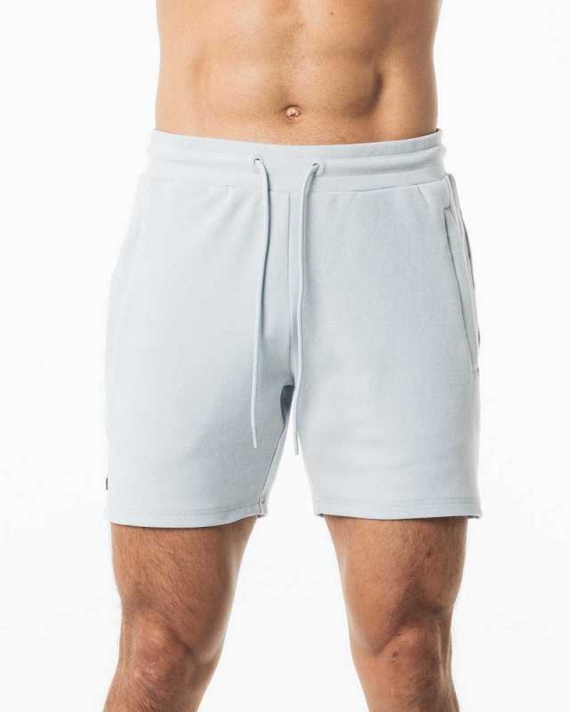 Grey Men\'s Alphalete Identity 6” Shorts | UAE-230618