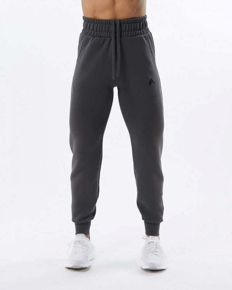 Grey Women's Alphalete ELMTS Cuffed Jogger | UAE-528012