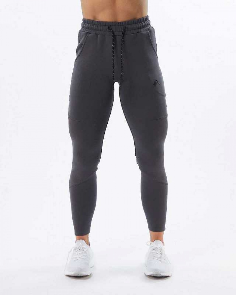 Grey Women's Alphalete ELMTS Zip Jogger | UAE-802645