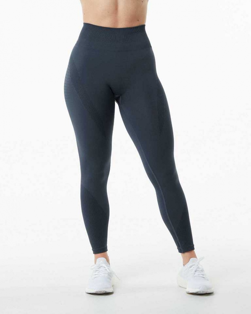 Grey Women's Alphalete Ozone Leggings | UAE-108376