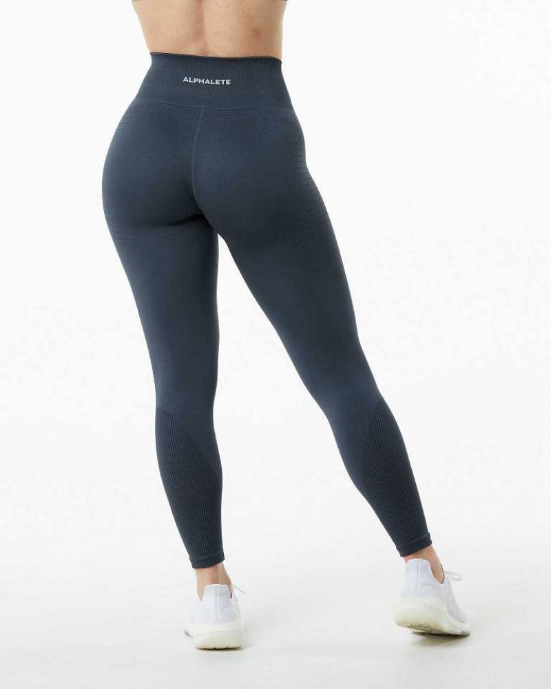 Grey Women's Alphalete Ozone Leggings | UAE-108376