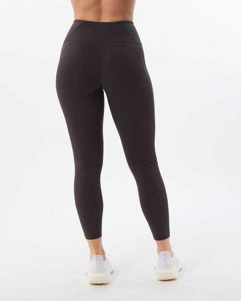 Grey Women's Alphalete Pulse Surge Leggings | UAE-976123