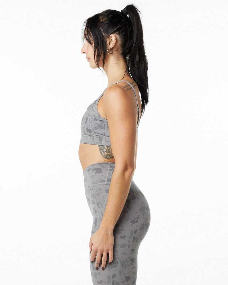 Grey Women's Alphalete Surface Limitless Sports Bra | UAE-412638