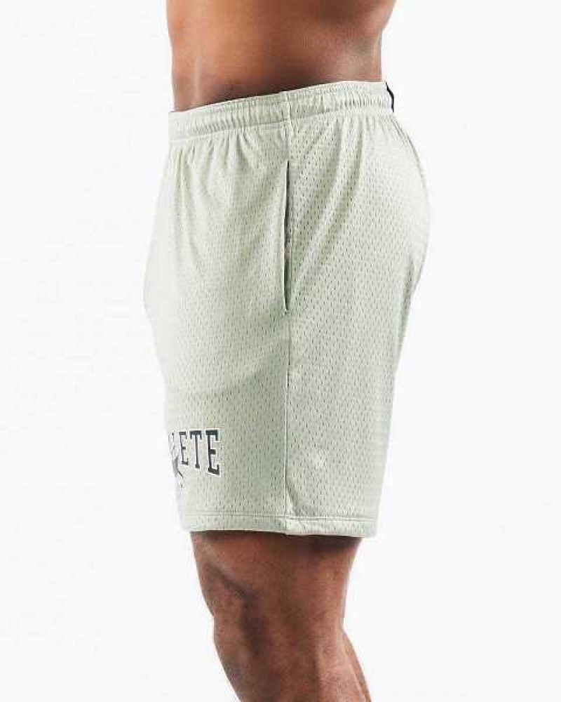 Olive Men's Alphalete Wolf Head Mesh 6