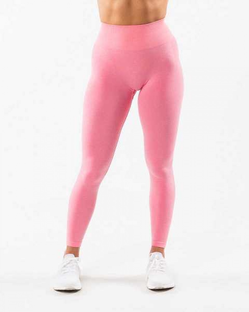 Pink Women's Alphalete Amplify Leggings | UAE-091452