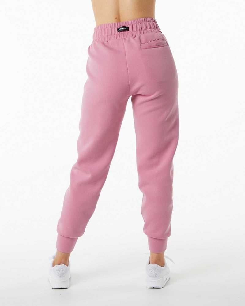 Pink Women's Alphalete ELMTS Cuffed Jogger | UAE-518694