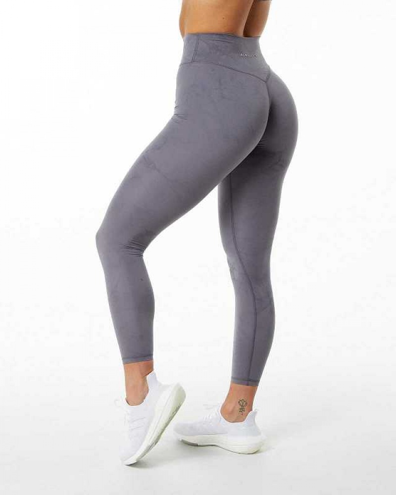 Purple Women's Alphalete Alphalux Wonder Leggings | UAE-254186