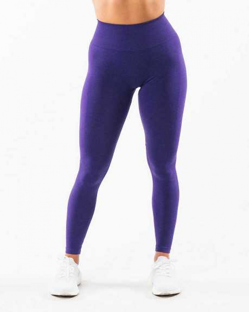 Purple Women's Alphalete Amplify Leggings | UAE-639824