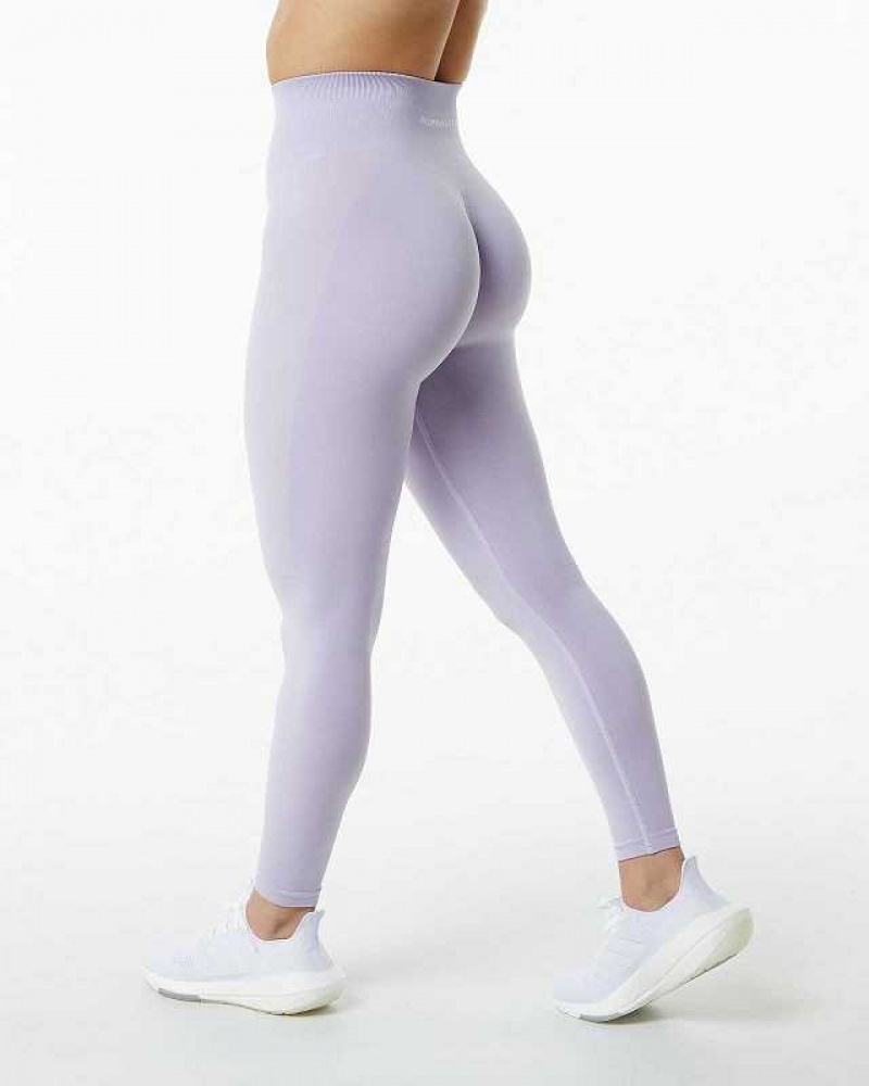 Purple Women\'s Alphalete Amplify Leggings | UAE-167408