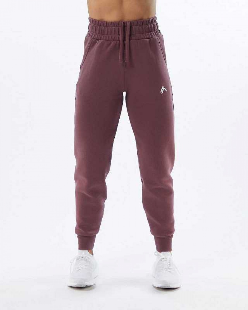 Purple Women's Alphalete ELMTS Cuffed Jogger | UAE-643017