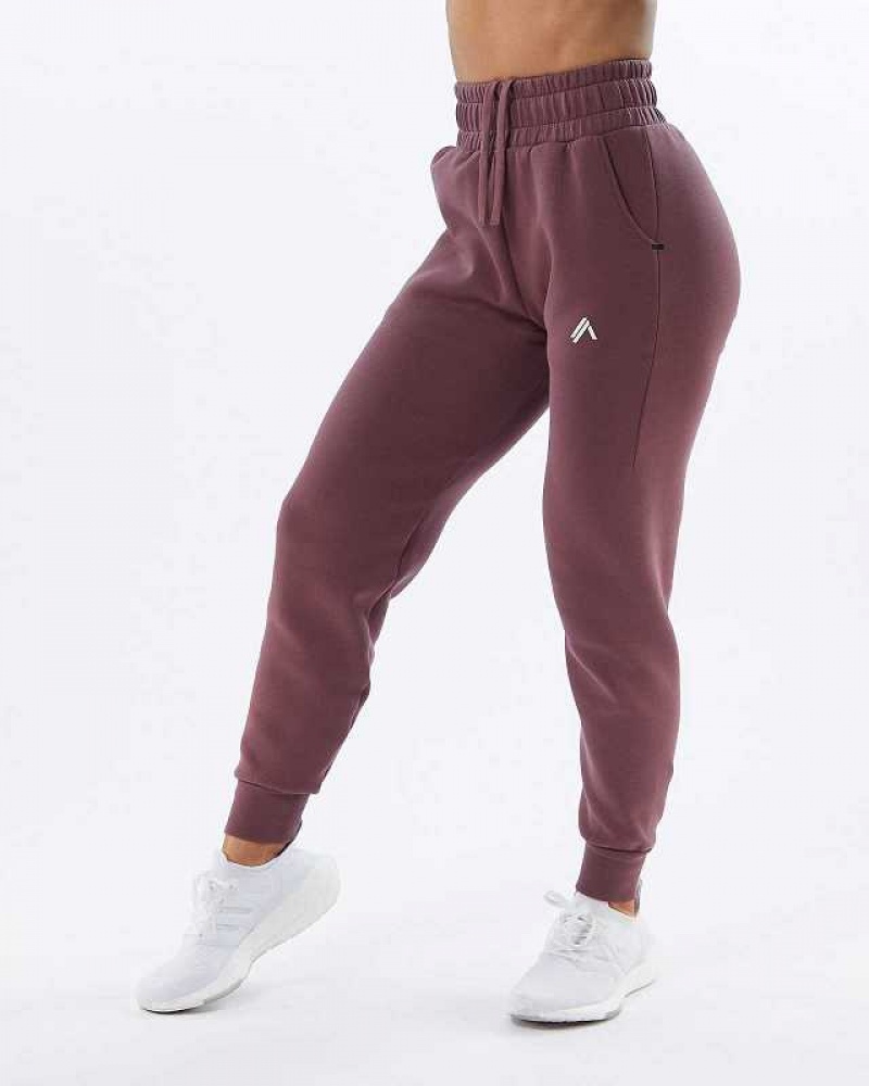 Purple Women\'s Alphalete ELMTS Cuffed Jogger | UAE-643017