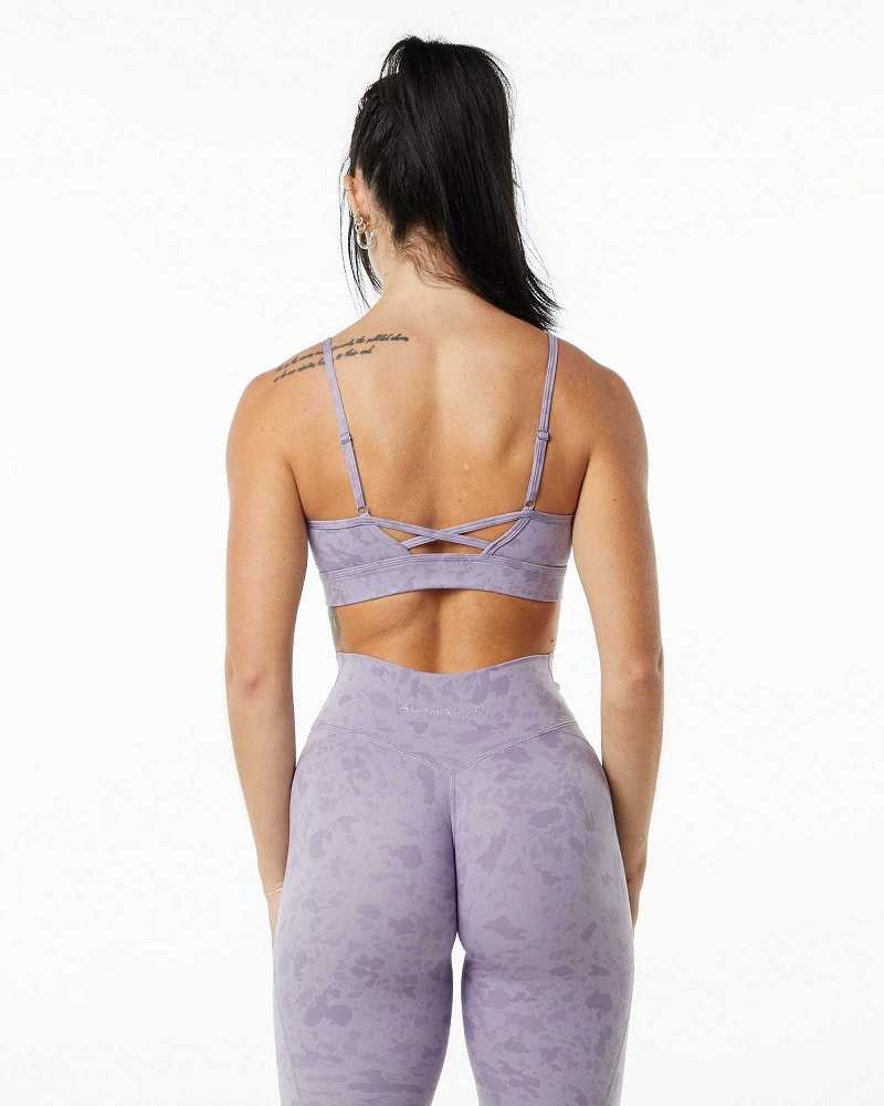 Purple Women's Alphalete Surface Limitless Sports Bra | UAE-830765