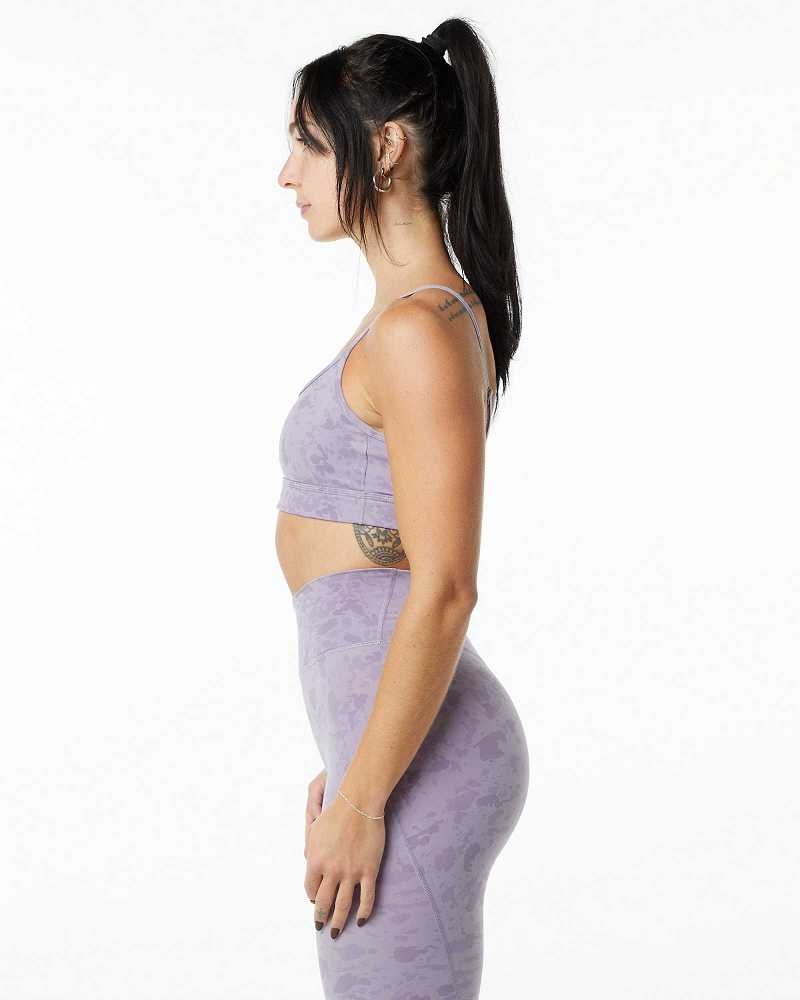 Purple Women's Alphalete Surface Limitless Sports Bra | UAE-830765