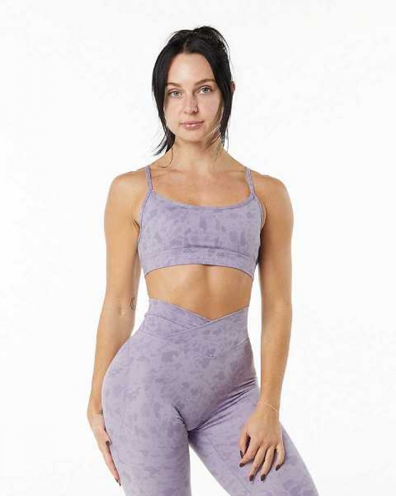 Purple Women\'s Alphalete Surface Limitless Sports Bra | UAE-830765