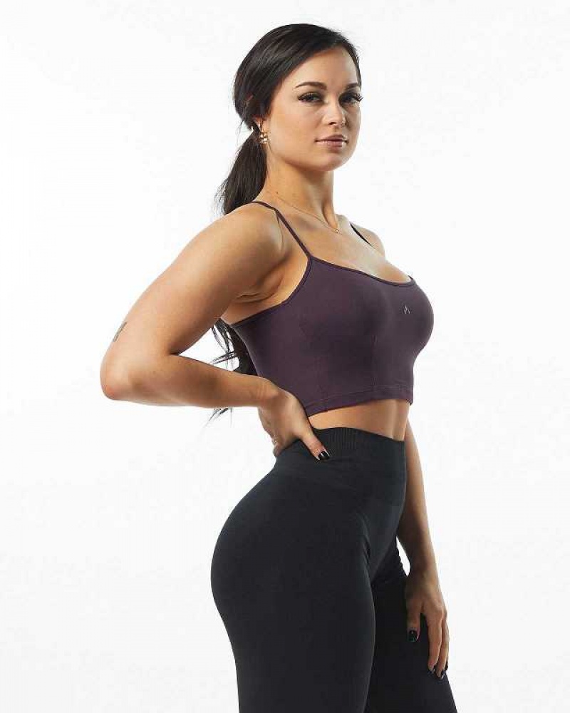 Purple Women's Alphalete Ultrasoft Camisole Tanks | UAE-213549