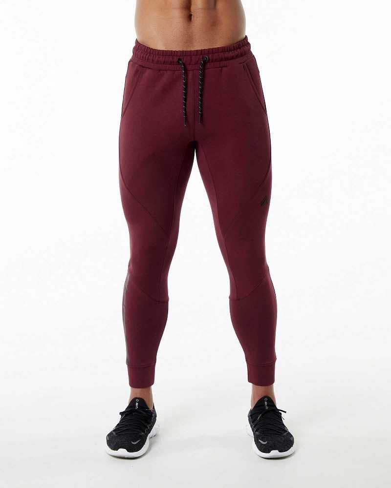 Red Men\'s Alphalete ELMTS Cuffed Jogger | UAE-125069