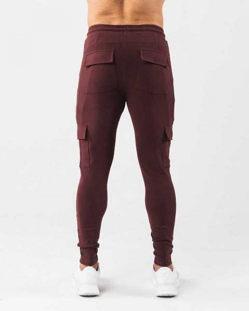 Red Men's Alphalete Identity Cargo Jogger | UAE-082719