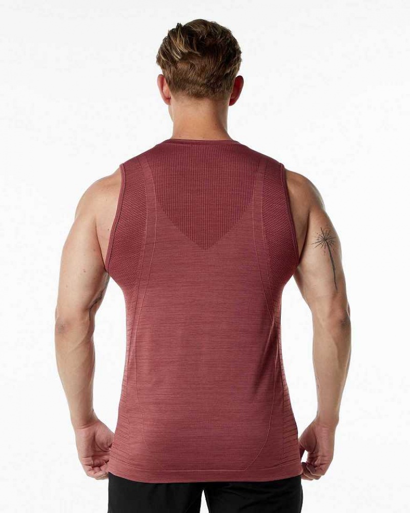 Red Men's Alphalete Ozone Tanks | UAE-541963