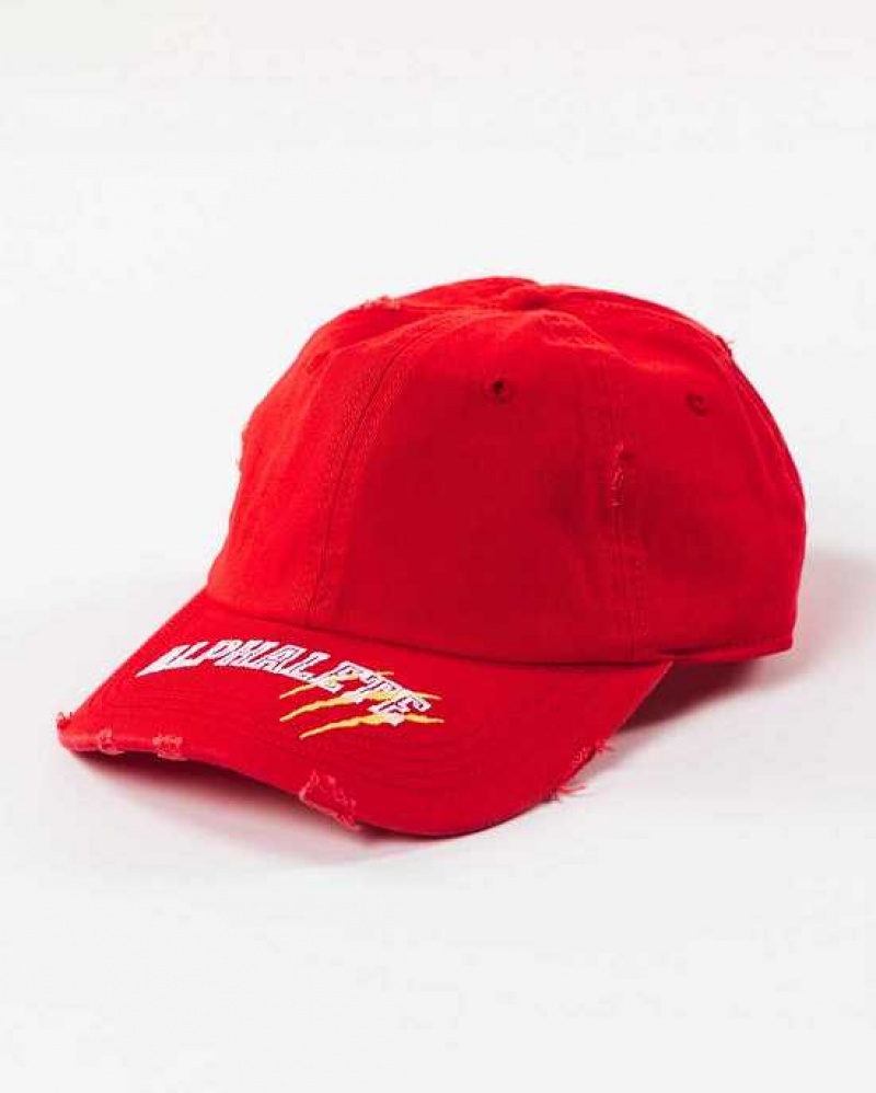 Red / White / Yellow Unisex Alphalete Claw Hat | UAE-495123