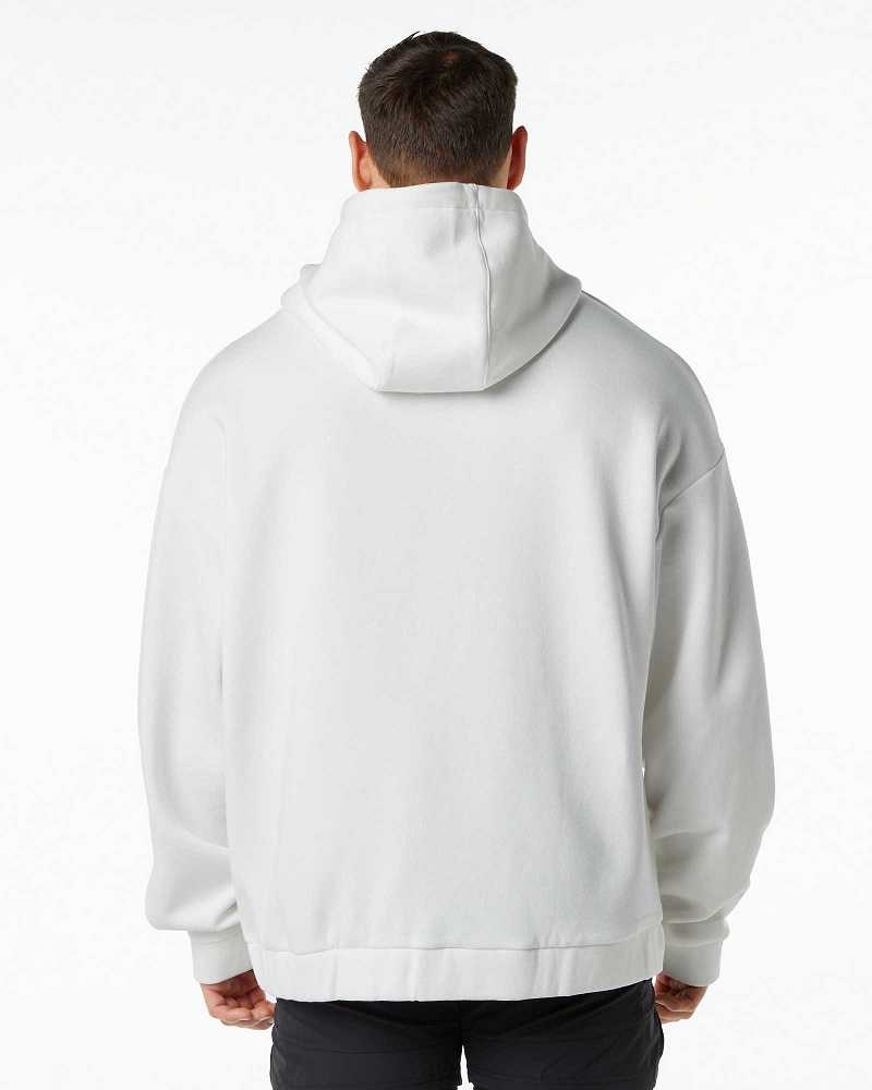 White Men's Alphalete Classic Full-Zip Jackets | UAE-046981