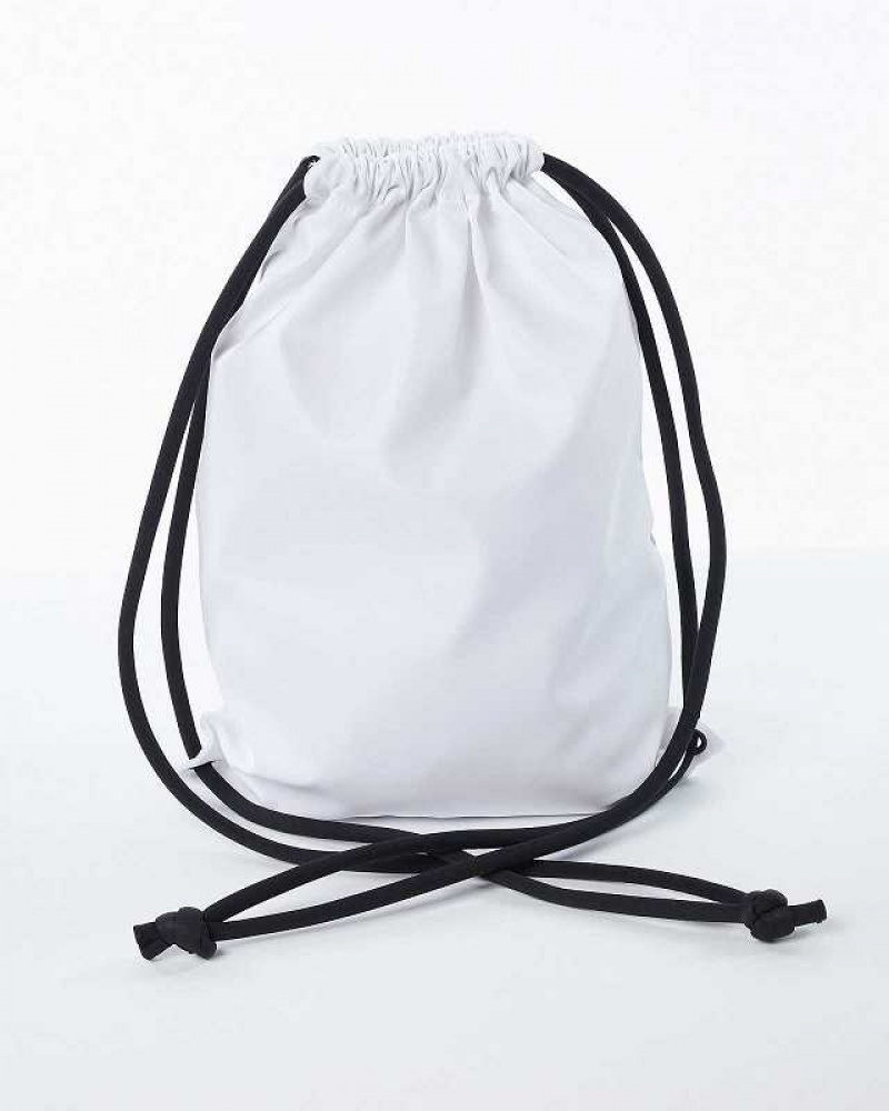 White Unisex Alphalete Essential Bags | UAE-638549