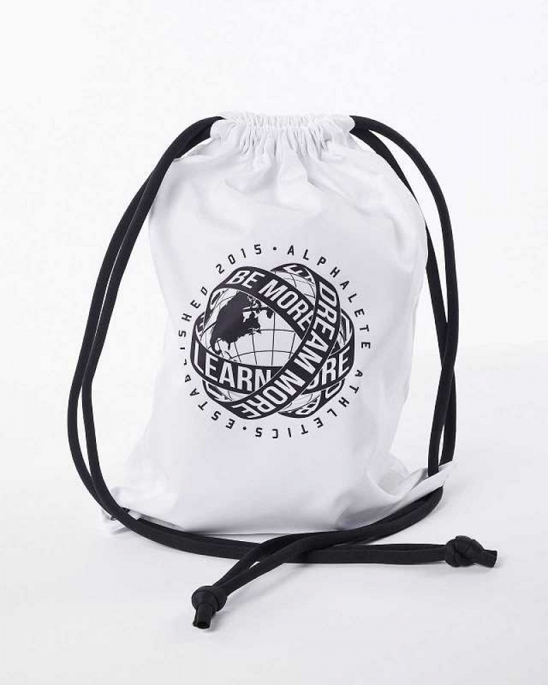 White Unisex Alphalete Global Impact Bags | UAE-896312